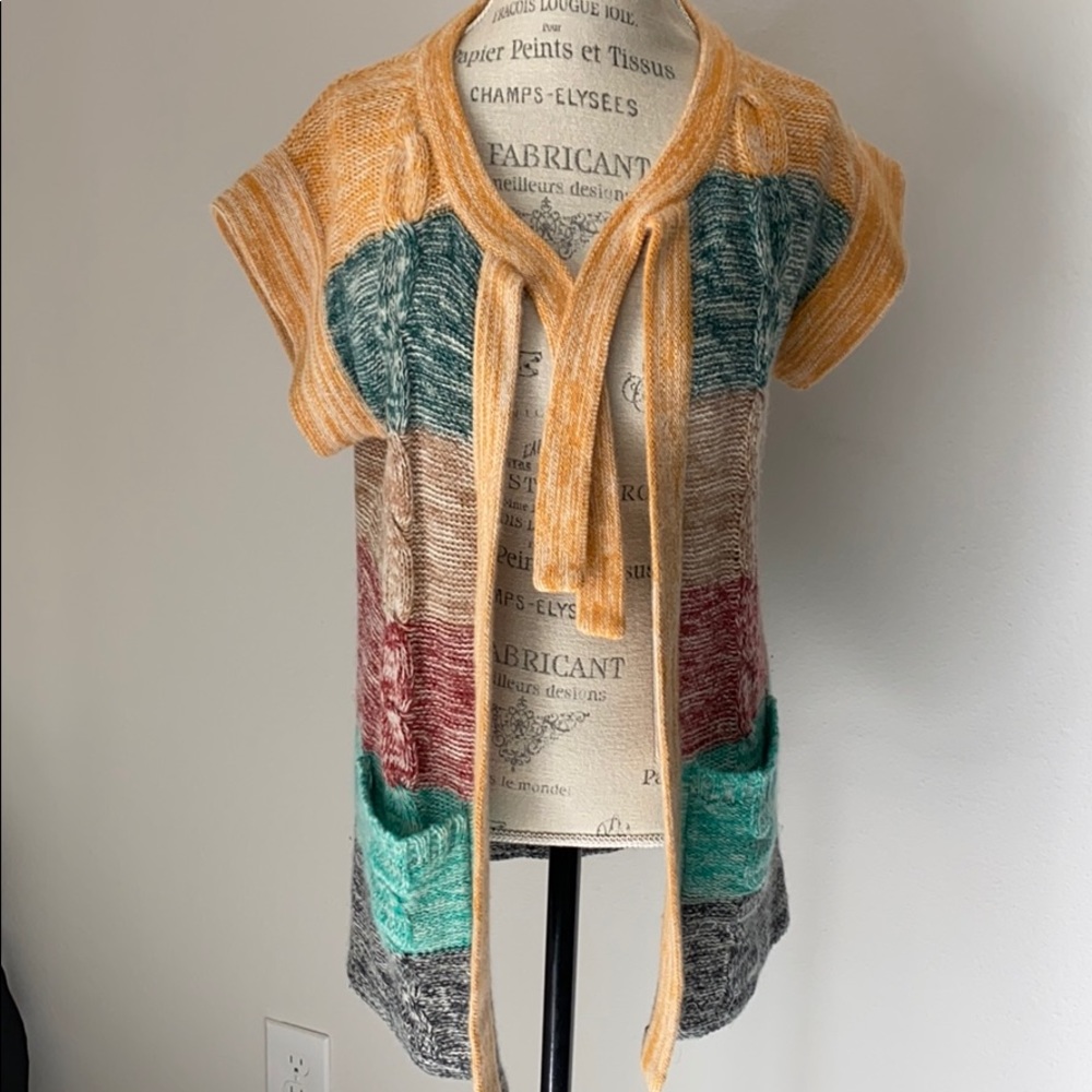 Vintage woven striped sweater so cute!! Spring